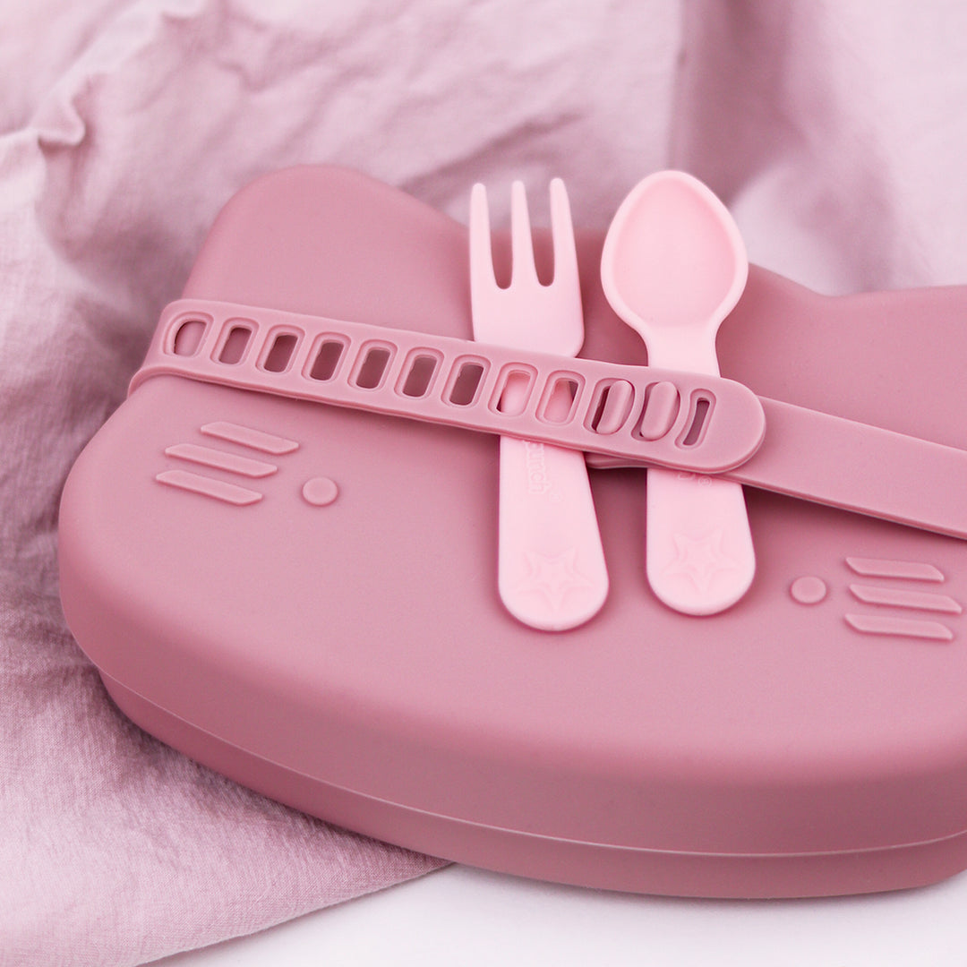 Lunch Punch Fork & Spoon, Wrap Band & STIX Bundle - Pink