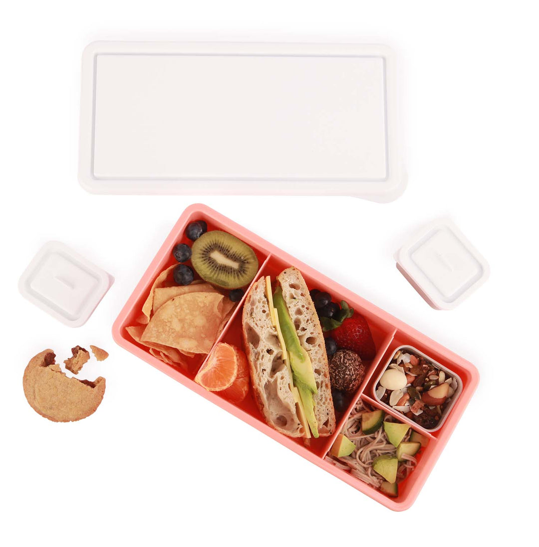 Love Mae Lunch Box - Apricot (White Lid)