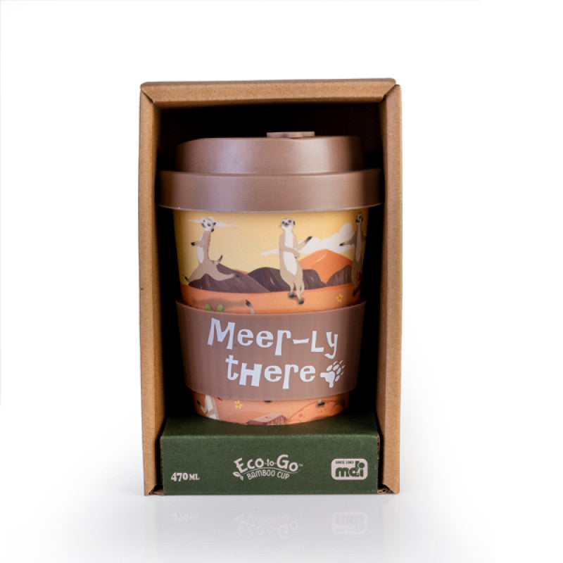 EcoGo Bamboo Travel Cup - Meerkat