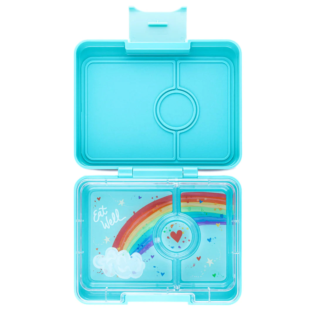 Yumbox Snack Box - Misty Aqua Rainbow