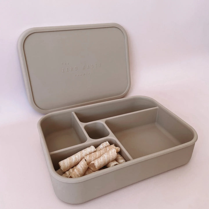 Silicone Bento Lunch Box - Natural