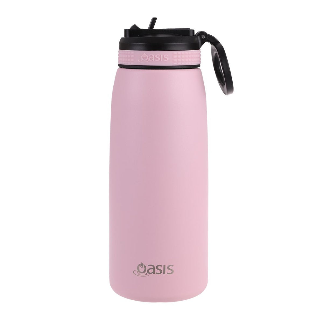 Oasis Insulated Sports Bottle with Sipper 780ml - Carnation Pink