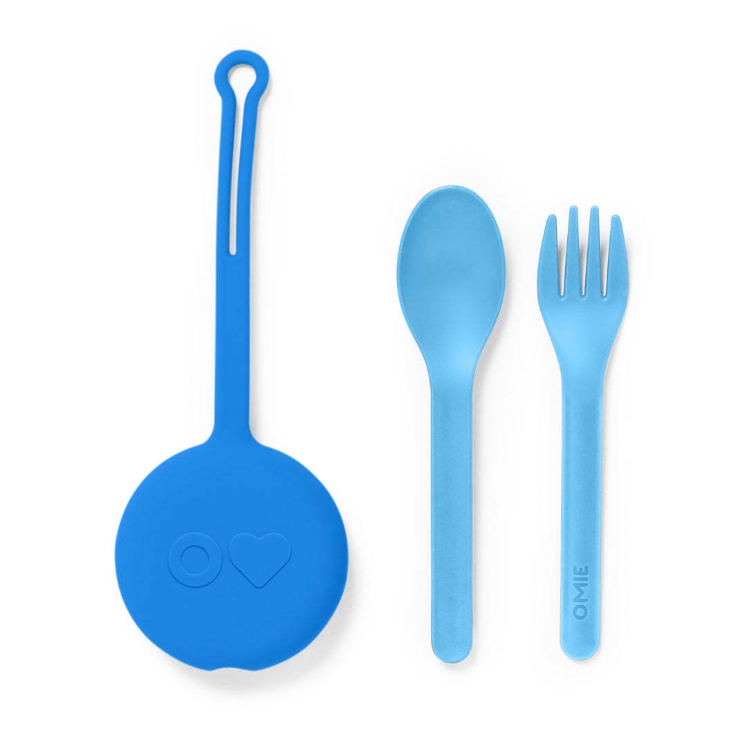 OmieBox OmiePod & Cutlery Set - Capri Blue