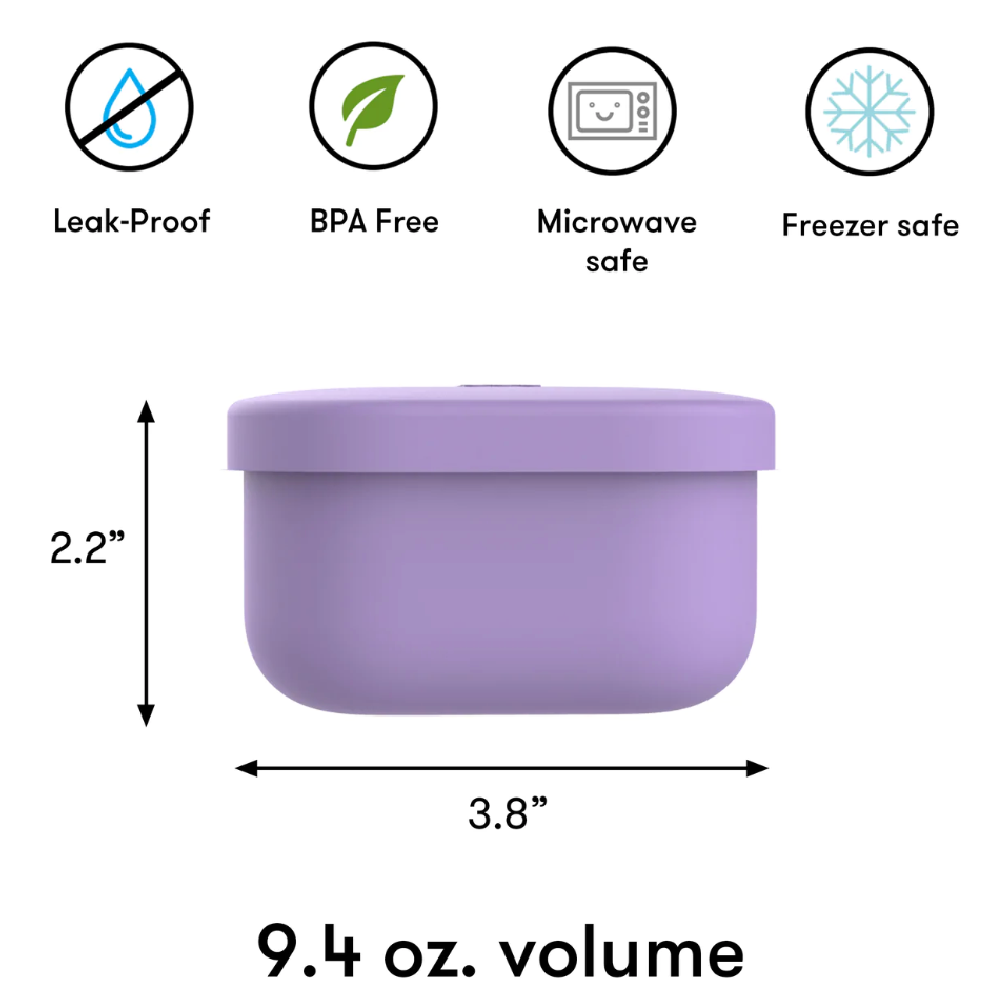 OmieBox OmieSnack Silicone Snack Box - Purple