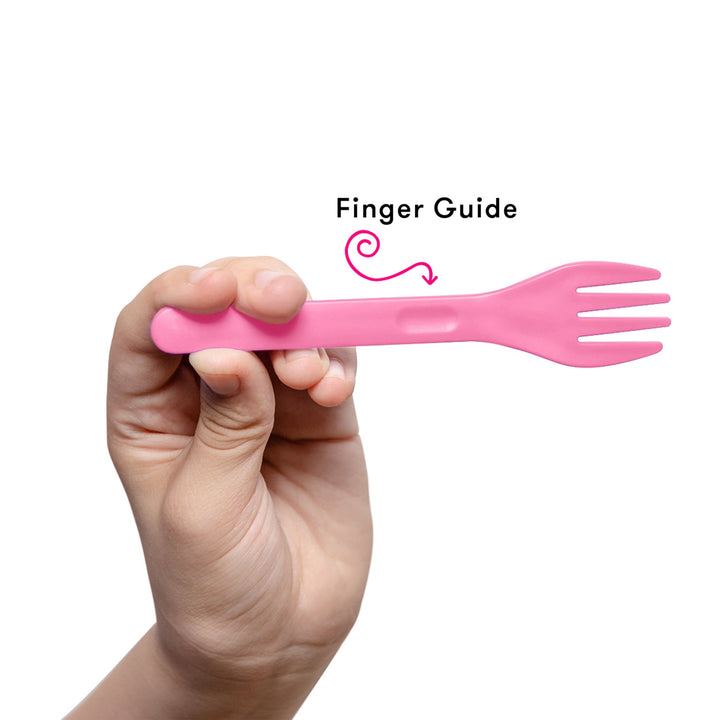 OmieBox 6pc Fork & Spoon Set - Pink/Purple