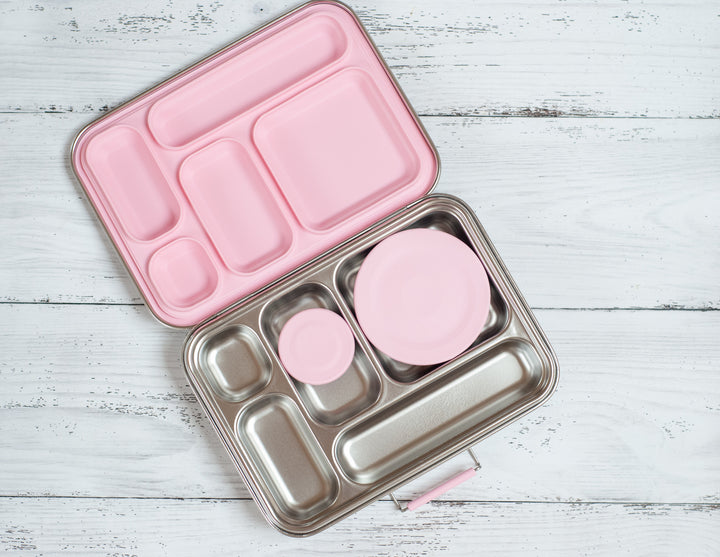 Nudie Rudie Lunch Box Stainless Steel Bento Box & Pots - Pink