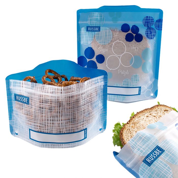 Russbe Snack & Sandwich Bags 4pk - Blueberry