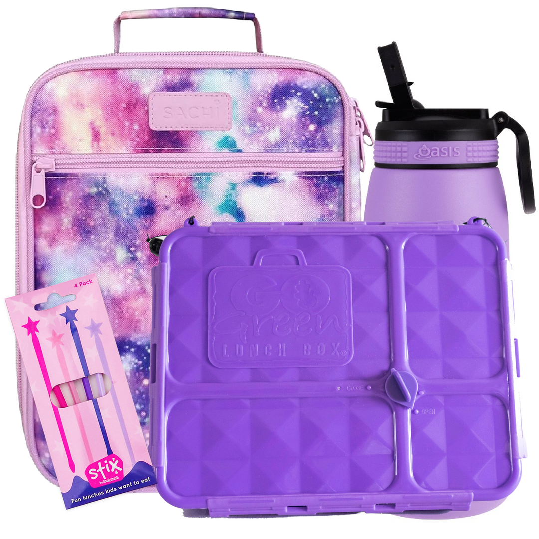 Galaxy Lunch Box, Bag & Bottle Bundle - Bonus STIX!