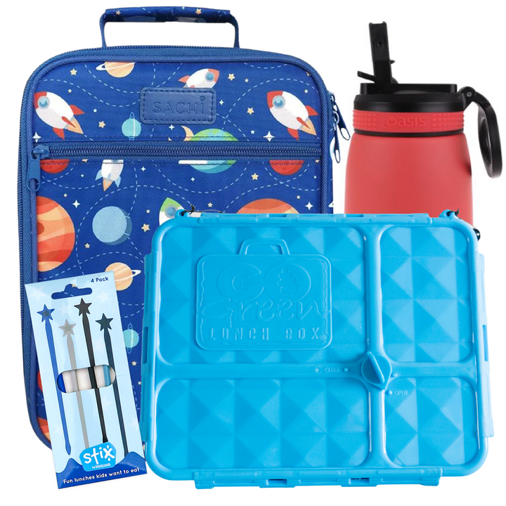 Outer Space Lunch Box, Bag & Bottle Bundle - Bonus STIX!
