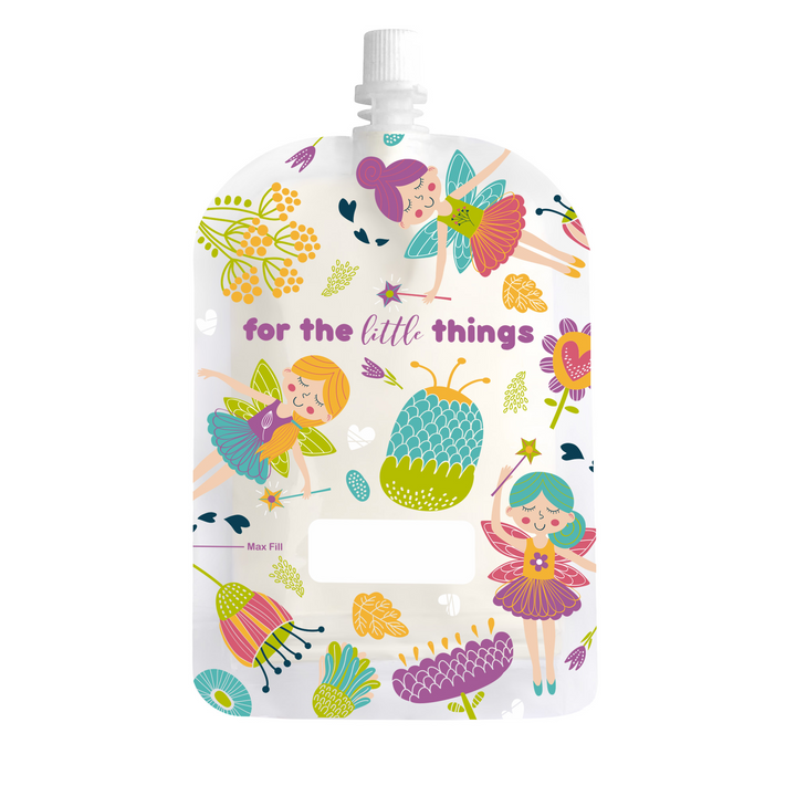 Sinchies 150ml Reusable Food Pouch - 10 Pack - Fairy