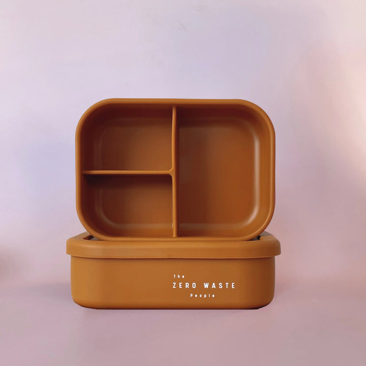 Silicone Bento Snack Box - Rust