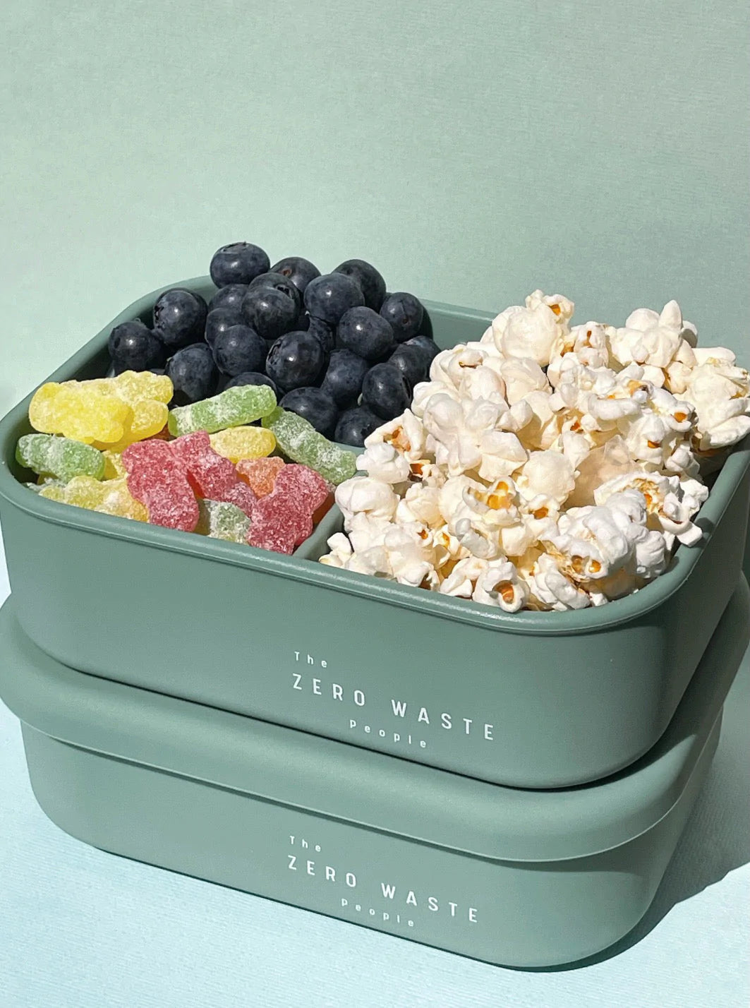 Silicone Bento Snack Box - Sage