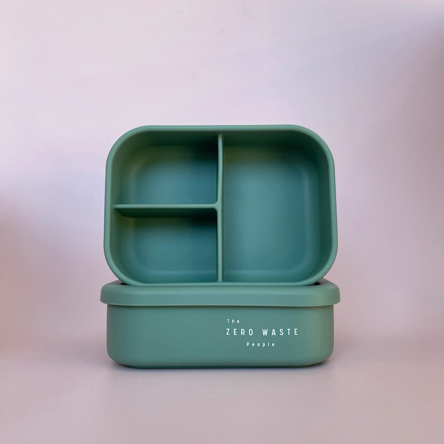 The Zero Waste People Silicone Lunchbox - Aqua – BabyBento