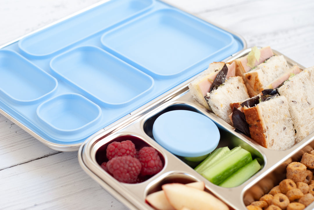 Nudie Rudie Lunch Box Stainless Steel Bento Box & Pots - Blue