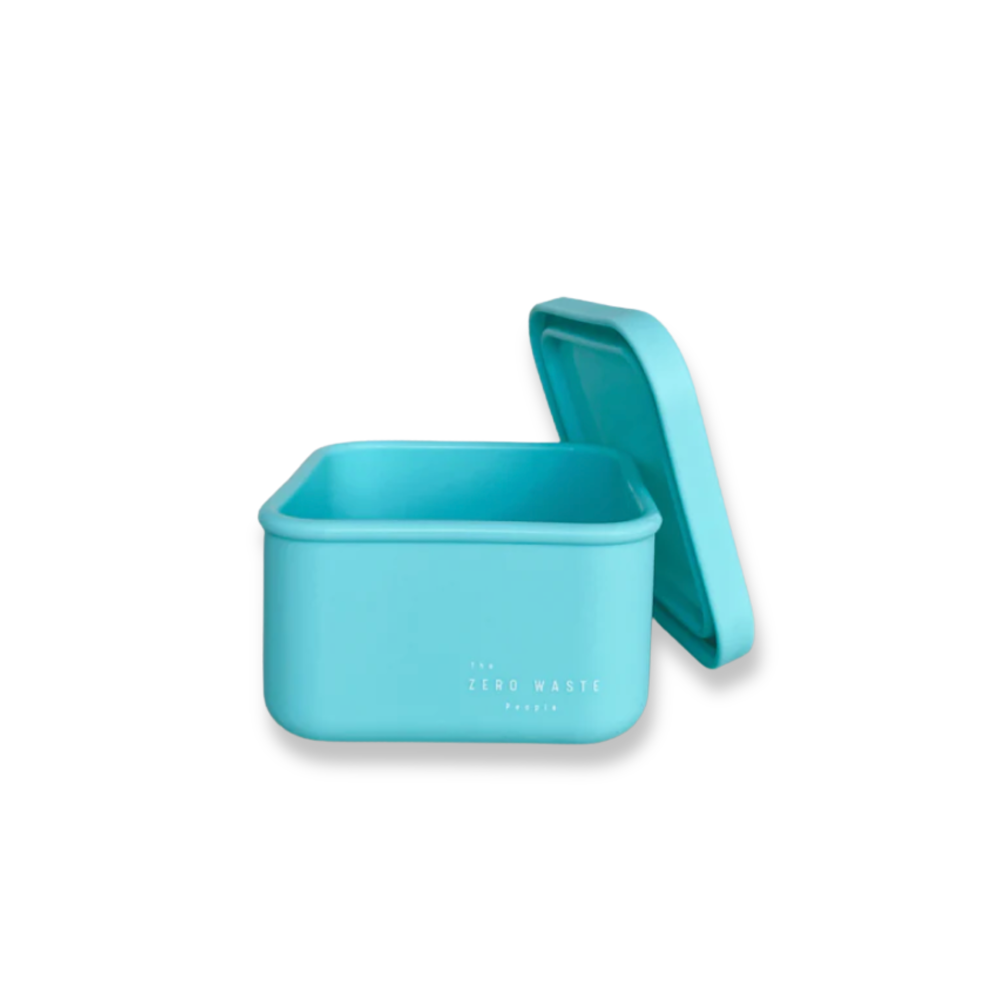 Silicone Snack Container - Aqua