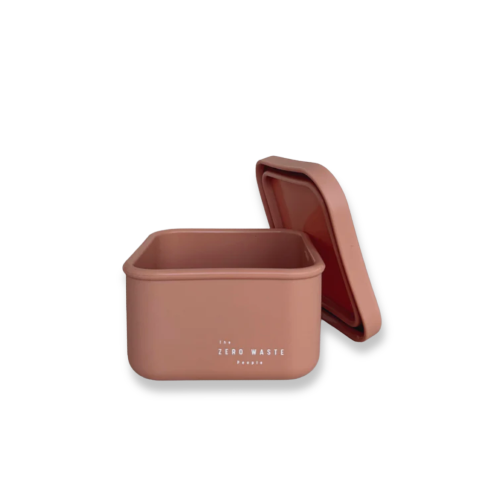 Silicone Snack Container - Dusty Pink